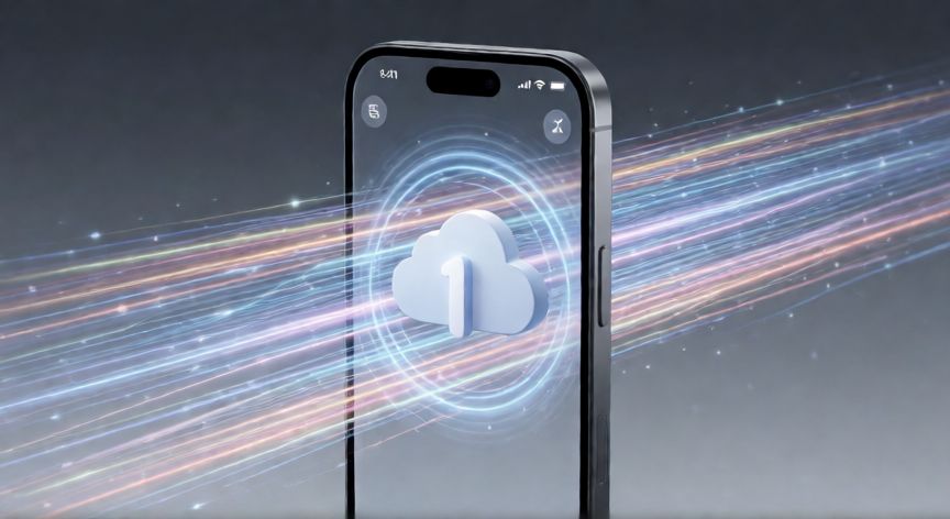 por qué iphone va, Concepto visual de flujo de datos y optimización de software en un dispositivo móvil