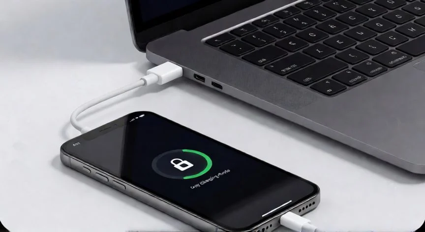 por qué mi ordenador no reconoce mi móvil, Cable USB-C conectado a un Android con notificación MTP en pantalla