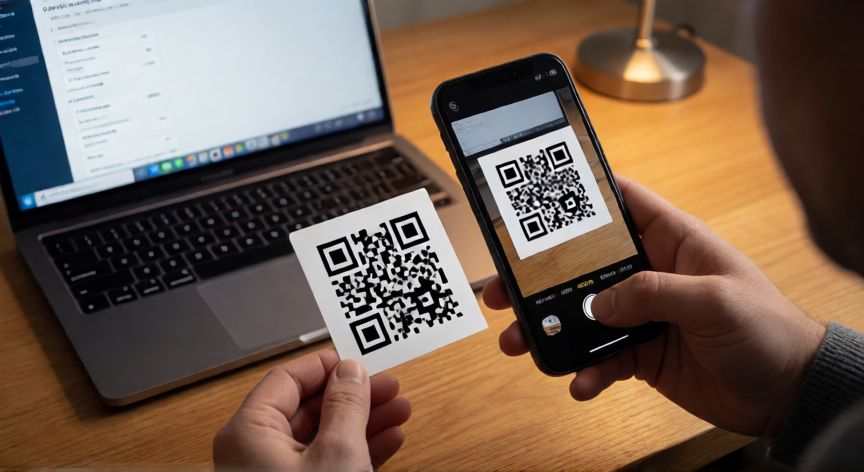 porque google authenticator no funciona, Escaneo de código QR para vincular Google Authenticator con una cuenta de seguridad