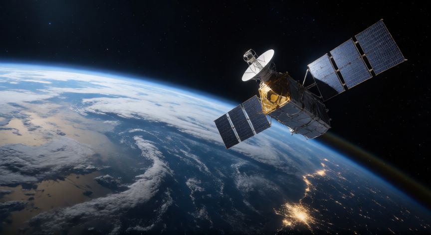 porque google earth no actualiza las imagenes, Satélite en órbita terrestre fotografiando la superficie con su cámara óptica