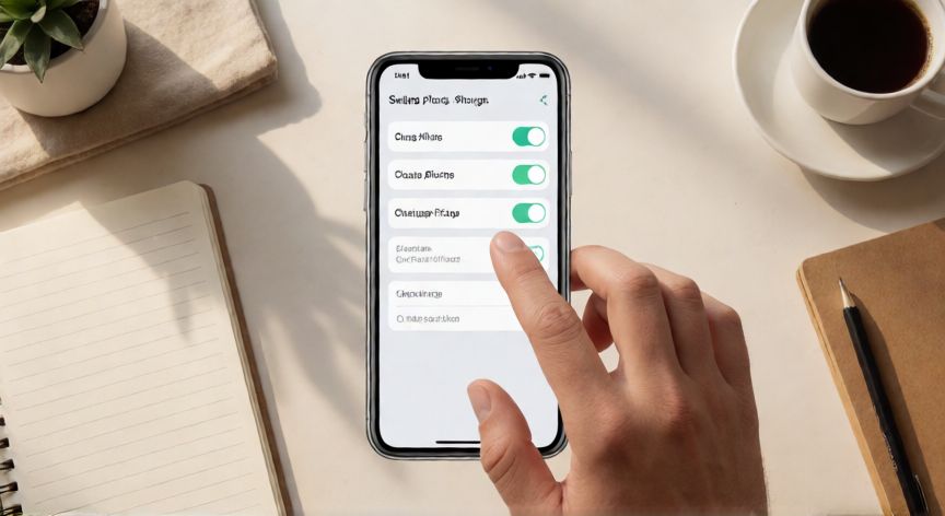 porque google fotos ocupa tanto espacio, Mano ajustando la configuración de copia de seguridad en Google Fotos desde la pantalla del teléfono