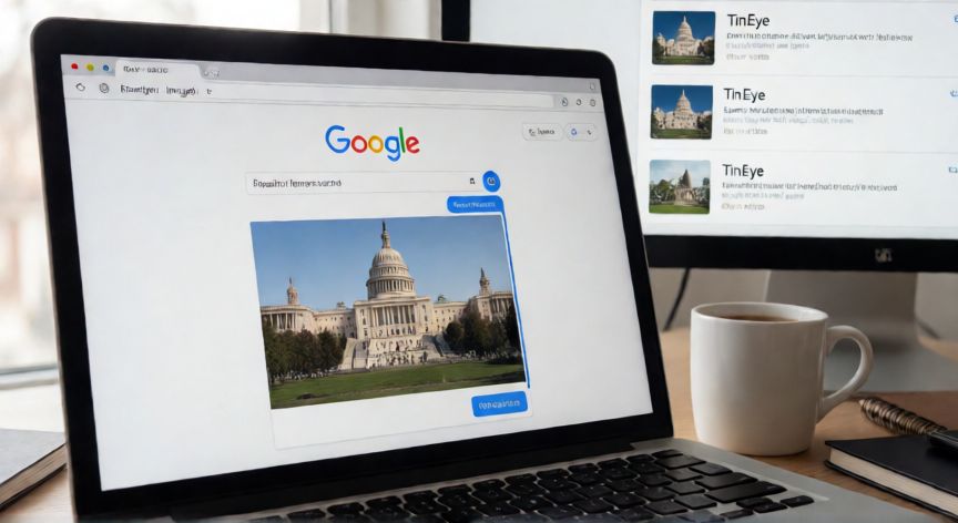 porque google lens no busca imagenes, Búsqueda inversa de imágenes en Google Imágenes desde una laptop de escritorio