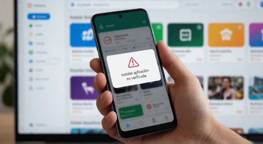 porque google quiere eliminar las apk, Teléfono Android mostrando advertencia de instalación de APK no verificada