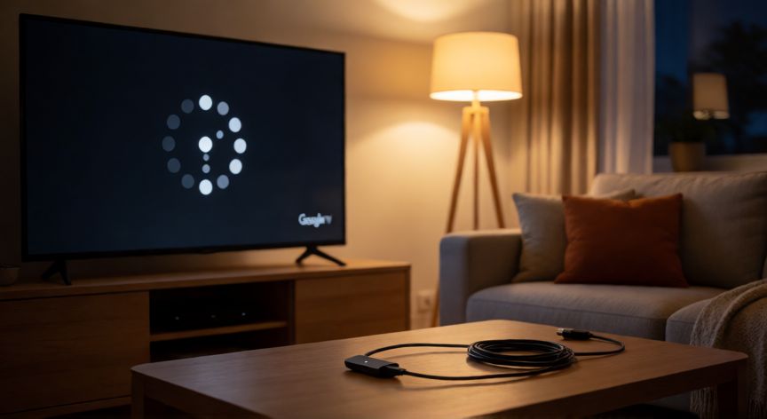 porque google tv no funciona, Televisor con pantalla de carga congelada en Google TV y Chromecast desconectado