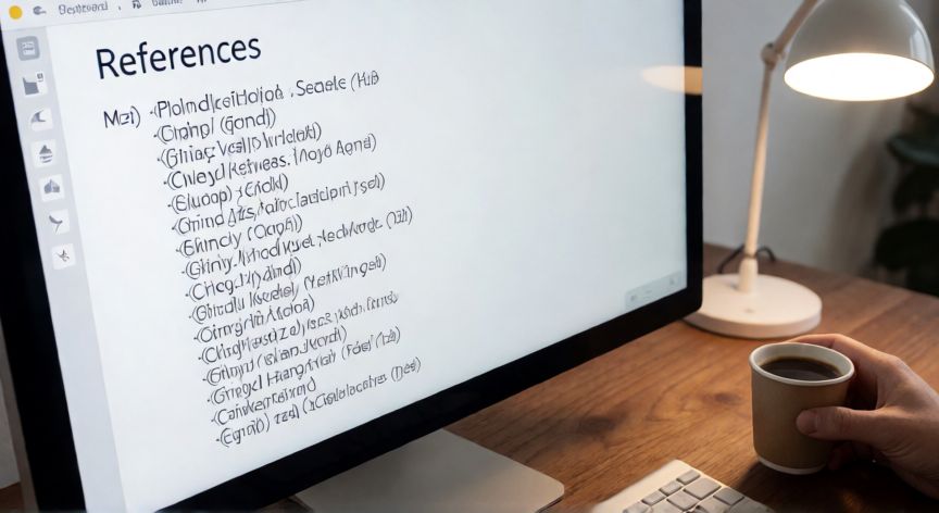 powerpoint en normas apa, Diapositiva de referencias en formato APA con sangría francesa visible en pantalla