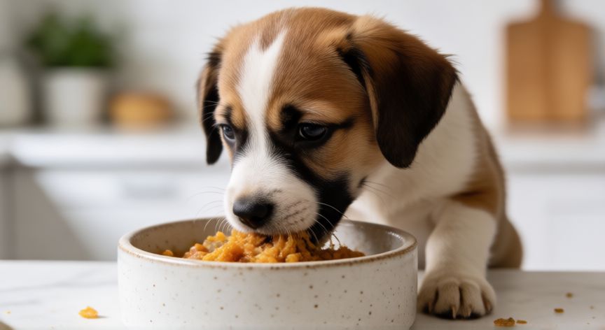 primeiros cuidados cachorro filhote, Alimentacion adecuada para el crecimiento del filhote
