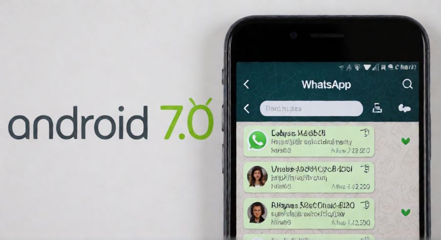 que android debo tener para whatsapp, Pantalla de teléfono Android mostrando la aplicación de WhatsApp