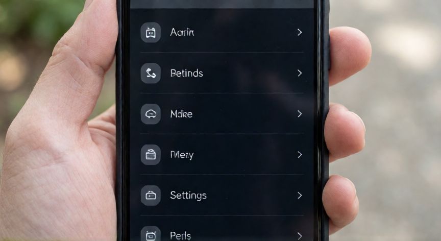 que android es el actual, Vista de la interfaz de ajustes del sistema operativo Android en un móvil