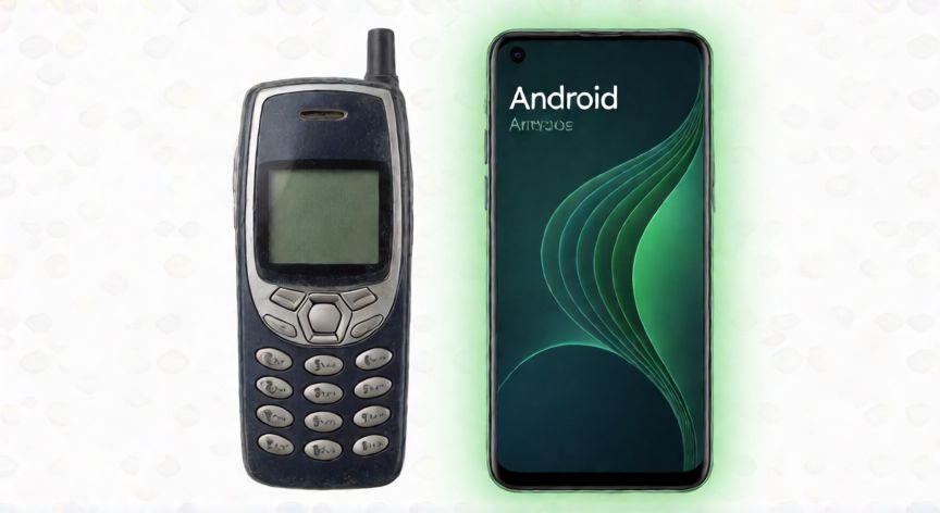 que android soporta whatsapp, Comparación entre un teléfono antiguo y un smartphone Android moderno compatible
