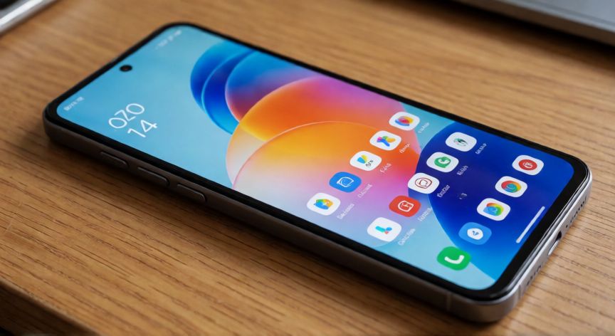 que android tiene el redmi note 14, Pantalla del Redmi Note 14 mostrando la interfaz de Android