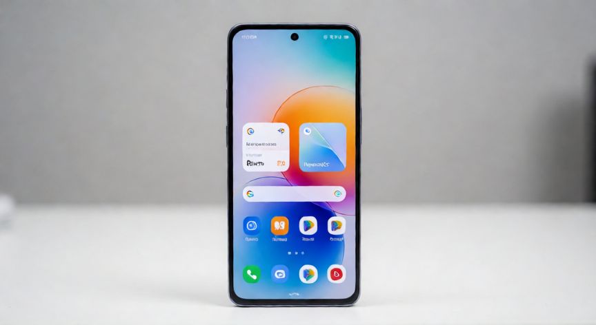 que android tiene el redmi note 14 pro, Pantalla del Redmi Note 14 Pro mostrando la interfaz HyperOS sobre Android