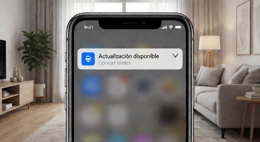 que android ya no se actualiza, Pantalla de teléfono mostrando notificación de actualización de software Android