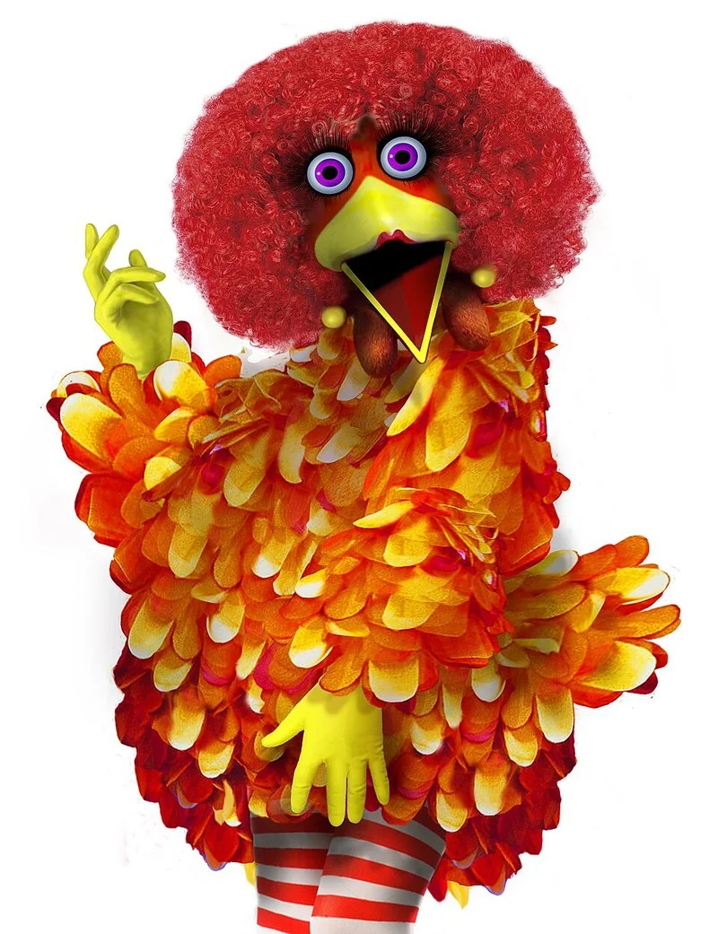 que animal barrita, La Gallina Caponata, personaje de Barrio Sésamo (1979-1980), interpretada por Emma Cohen