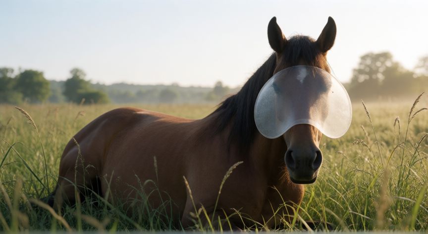 que animal duerme con los ojos abiertos, caballo descansando con los ojos parcialmente abiertos