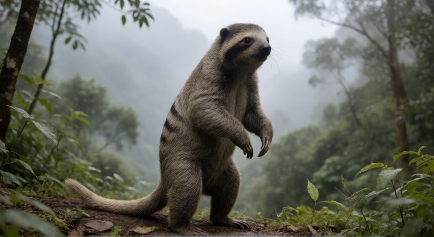 que animal es sayu, Sayu o quimera de dos patas caminando erguido en el bosque
