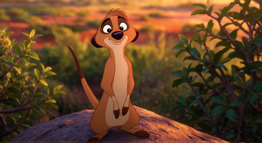 que animal es timon, Timón el suricato en la sabana africana