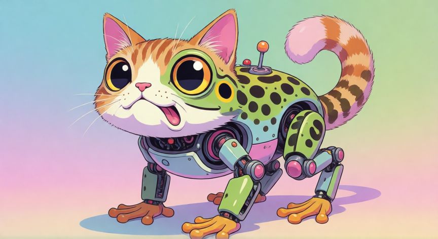 Ilustración artística de una criatura mítica y absurda que representa la imaginación detrás del término Zoboomafoo