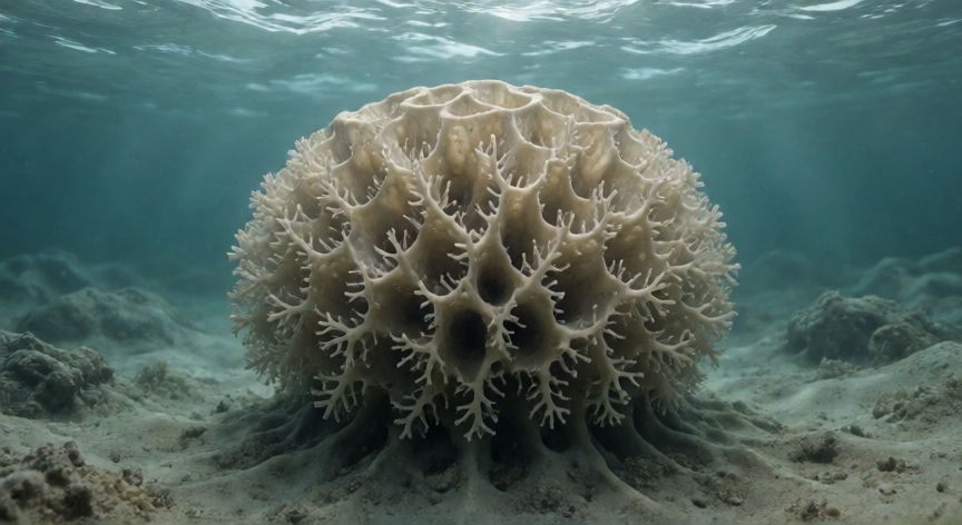 que animal fue el primero en la tierra, Reconstrucción de una esponja primitiva en un mar antiguo