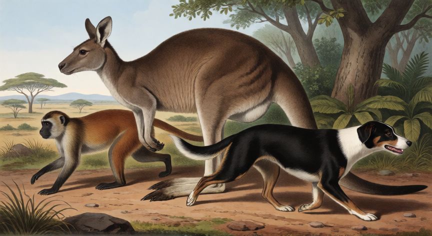 que animal gluglutea, Animales con musculatura posterior desarrollada y locomoción potente