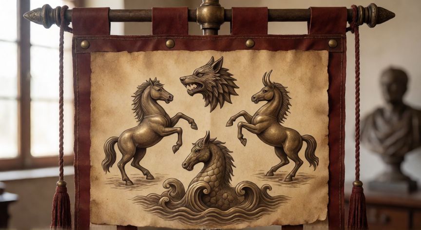que animal lleva la legion, Insignias romanas con animales simbólicos de las tropas