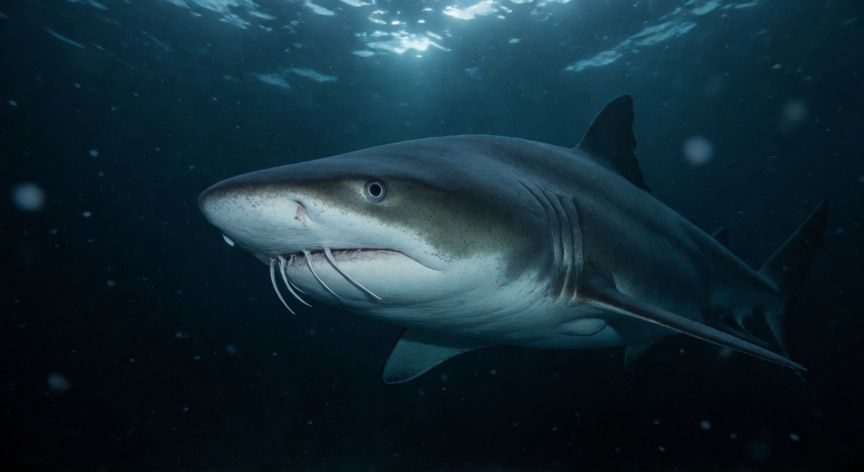 que animal puede vivir mas tiempo, Tiburón verde nadando en las aguas frías del Ártico, el vertebrado más longevo del mundo