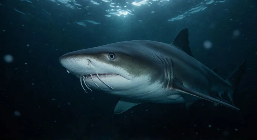 que animal puede vivir mas tiempo, Tiburón verde nadando en las aguas frías del Ártico, el vertebrado más longevo del mundo