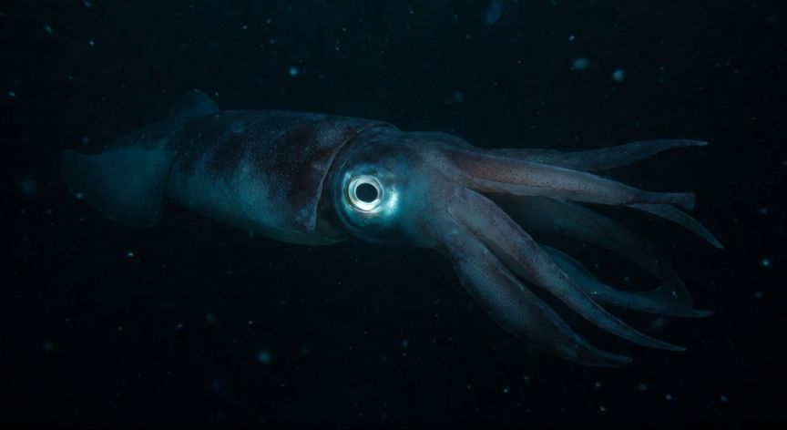 que animal tiene los ojos mas grandes, Calamar colosal con enormes ojos en el fondo del océano Antártico