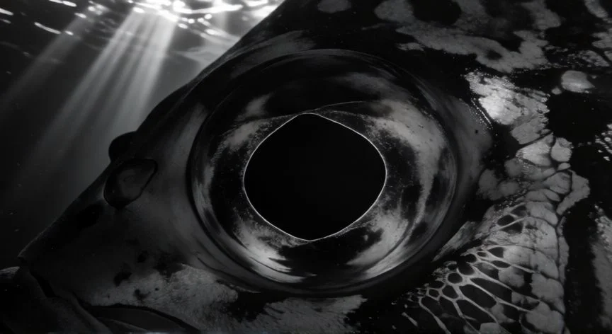 que animal ve en blanco y negro, Mono búho nocturno con ojos grandes brillando en la oscuridad del bosque