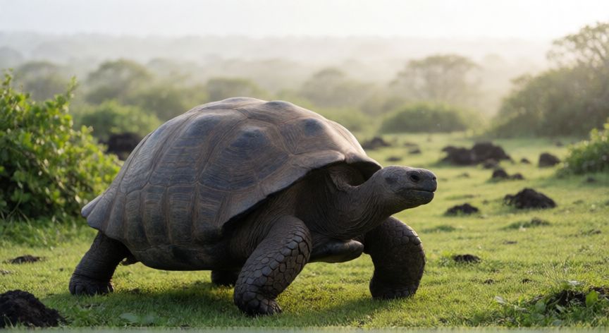que animal vive mas, Tortuga gigante de Galápagos, uno de los animales más longevos del planeta