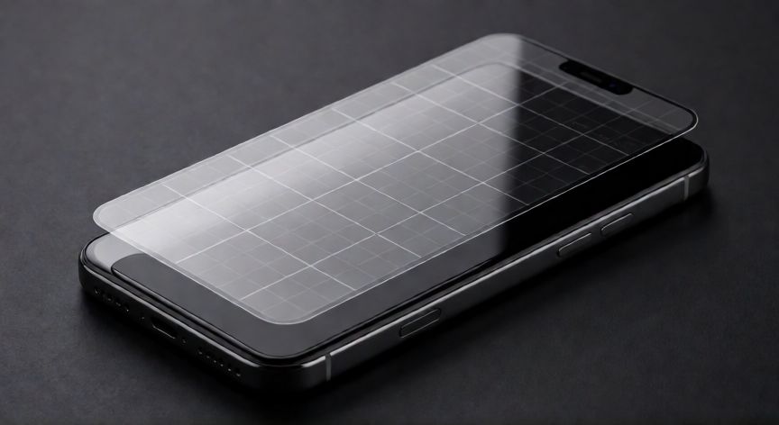 Vista detallada de la estructura interna de una pantalla In-Cell en un smartphone moderno