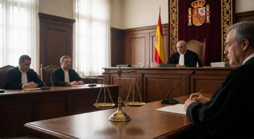 Juez en un tribunal español analizando un caso de error invencible
