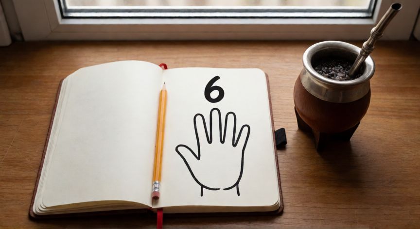 que es la formula 69 en uruguay, Cuaderno abierto sobre un escritorio con un diagrama anotado a mano que lleva el número 69 al lado de una mate