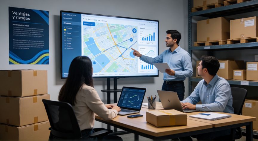 que es la tecnologia 4.0 ventajas y desventajas, Equipo analizando datos de la Industria 4.0 en una sala digital