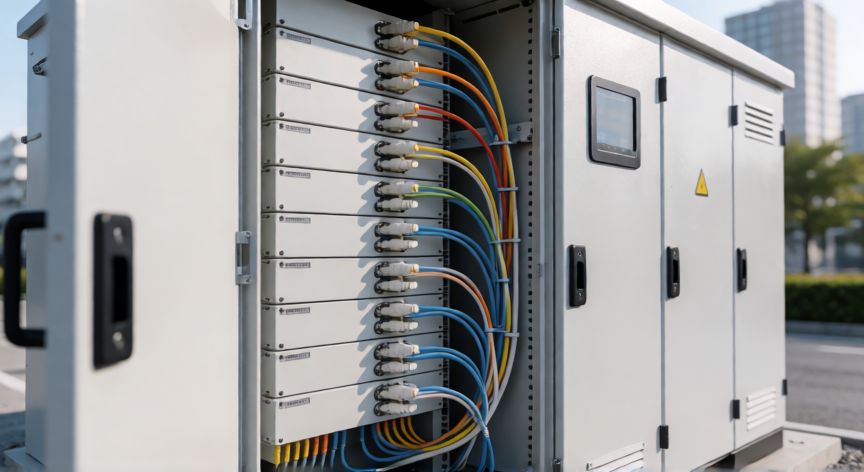 que es la tecnología xgs pon, Cableado de fibra óptica y equipo de red XGS-PON en exterior