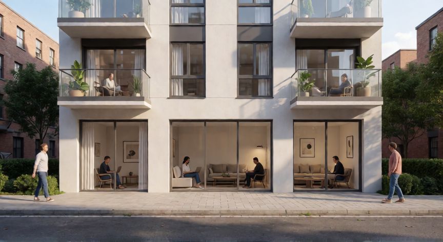 que es la tecnología xgs pon, Edificio residencial con fibra óptica para internet de alta velocidad