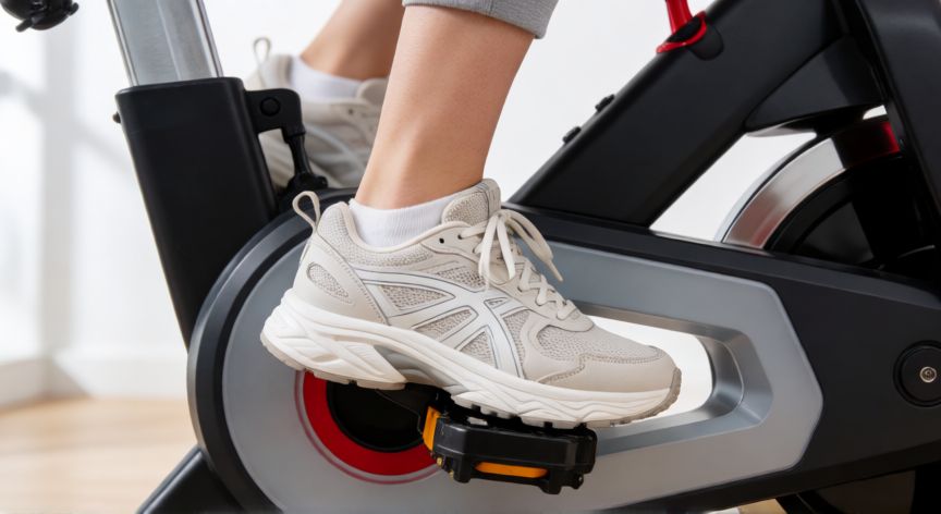qué es mejor andar o montar en bicicleta estática, Detalle de las articulaciones durante la caminata y el uso de bicicleta estática