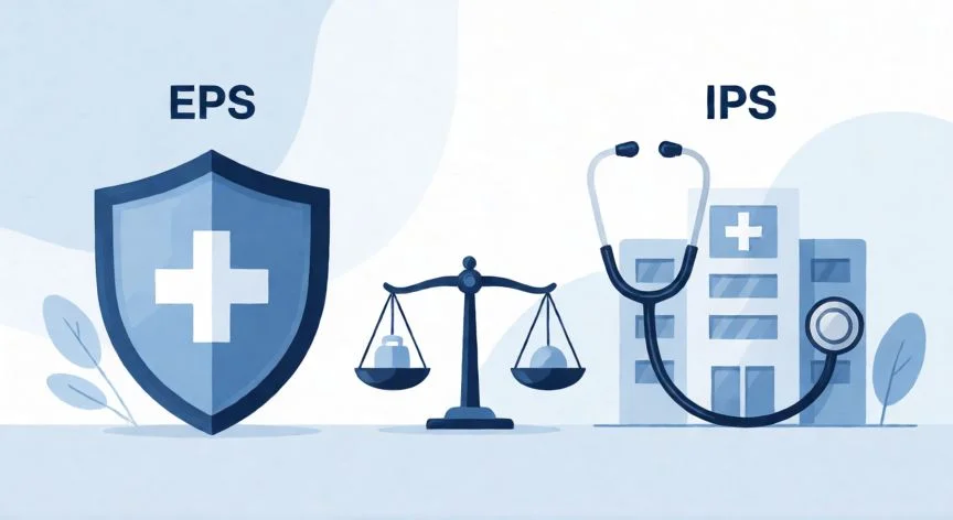 Comparativa visual entre aseguradoras EPS y prestadores IPS de salud