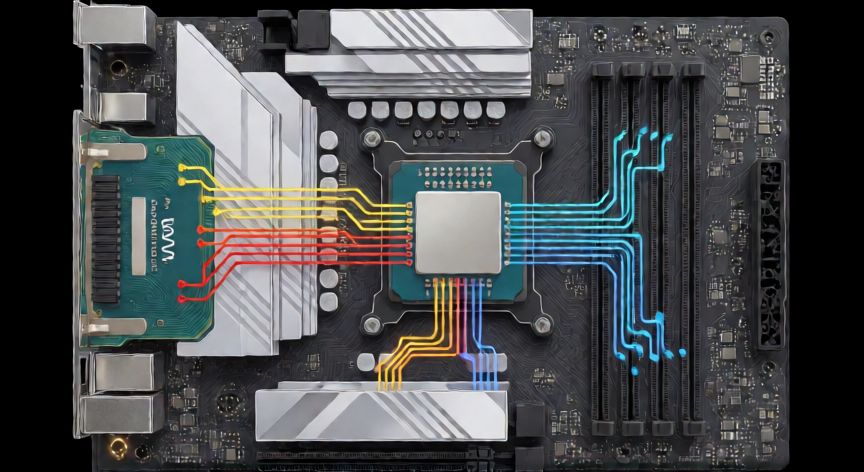 que es ordenador grafico, Diagrama de la conexion entre CPU y GPU