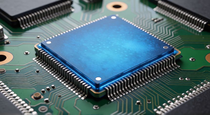 que es tecnología 3d nand, chip de memoria 3D NAND sobre una placa de circuito impreso