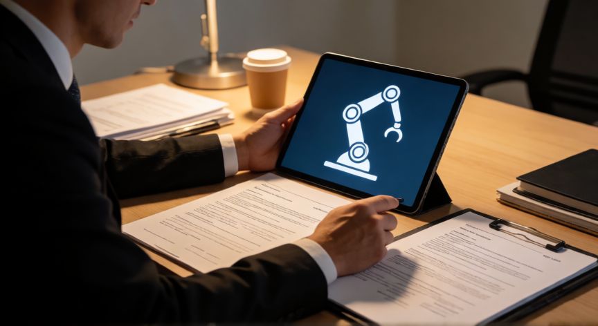 que es tecnologia rpa, profesional analizando documentos de procesos automatizados con RPA