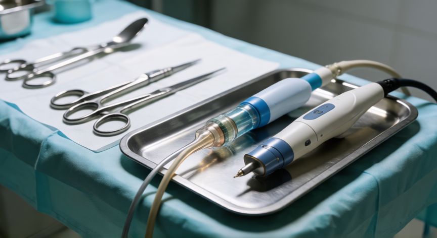 que es tecnologia vaser, Materiales quirúrgicos relacionados con tecnología Vaser y liposucción asistida por ultrasonido