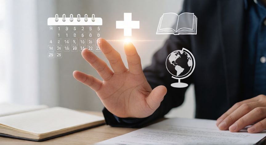 que es tecnología ventajas y desventajas, Mano humana interactuando con una interfaz digital que simboliza el uso responsable y equilibrado de la tecnología