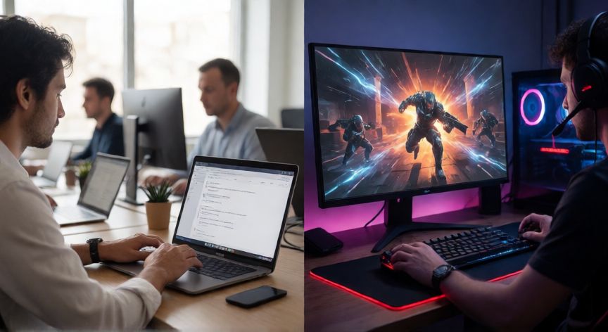 que es un ordenador i5, Comparativa de uso de un ordenador i5 en oficina y gaming