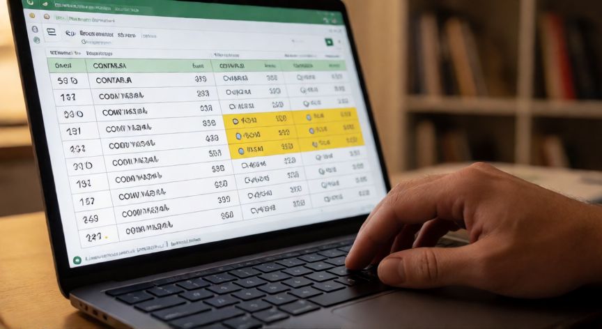que formula usar en excel para contar celdas con texto, Comparación visual entre las fórmulas CONTARA y CONTAR.SI en una hoja de cálculo de Excel
