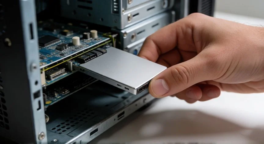 que hacer ordenador viejo, Instalación de un disco SSD en un ordenador antiguo