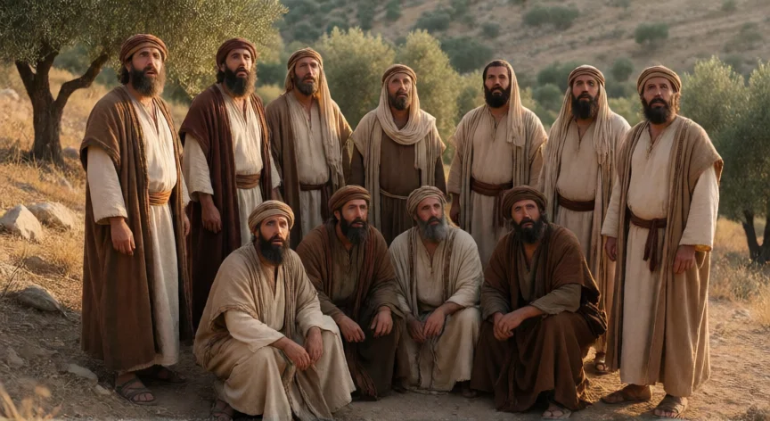 qué hicieron los 11 discípulos cuando vieron a jesús, Los once discípulos reunidos en un monte de Galilea ante la aparición de Jesús resucitado