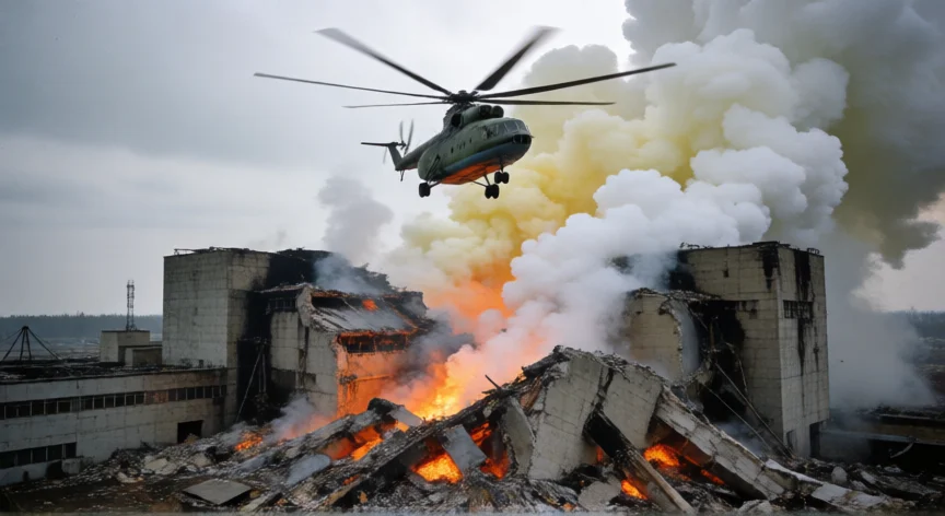 Los tres héroes de Chernóbil: los pilotos del Mi-26