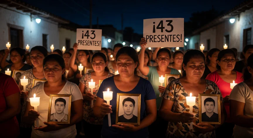 que hicieron los 43 estudiantes de ayotzinapa, Madres de Ayotzinapa en vigilia por la justicia para sus hijos desaparecidos