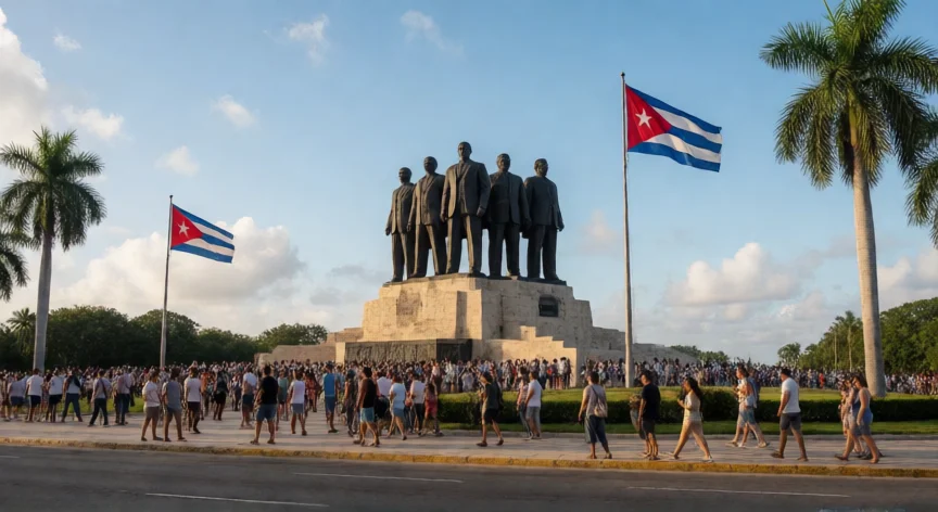 que hicieron los 5 héroes cubanos, Monumento a los Cinco Héroes en la Plaza de la Revolución, La Habana