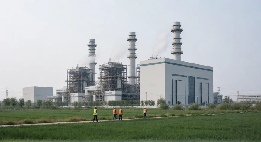 que hicieron los chinos para descontaminar su capital, Central de gas natural que sustituyó a una térmica de carbón cerca de Beijing